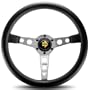 Momo PRO35BK0S Prototipo Silver 350 mm Leather Steering Wheel