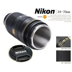 Nikon Lens AF-S 24-70mm f 2.8 Coffee Cup Mug (It's a model CUP, and Not an Actual Lens) by General Brand