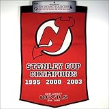 NEW JERSEY DEVILS WOOL STANLEY CUP CHAMPIONSHIP BANNER