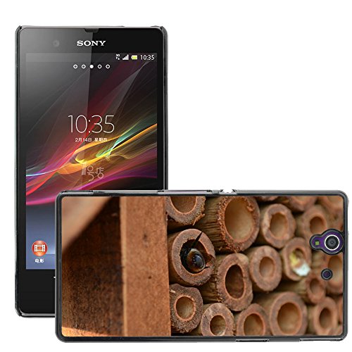 Hot Style Cell Phone PC Hard Case Cover // M00129390 Mason Bee Bee Osmia Insect House // Sony Xperia Z L36H C6603