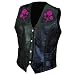 Diamond Plate&acirc;�&cent; Rock Design Ladies' Genuine Leather Vest