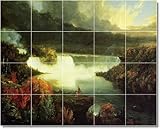 Thomas Cole Waterfalls Custom Tile Mural 15 | 17x21.25 using (20) 4.25x4.25 tiles