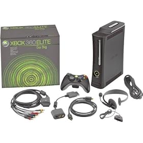 Xbox 360TM Elite Gaming Console with 120GB Hard Drive With 2 Inc