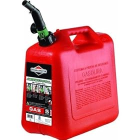 Briggs & Stratton 85053 5-Gallon Gas Can Auto Shut-Off (CARB Compliant) by Briggs & Stratton