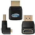Twisted Veins ACHRA3 Three (3) Pack of HDMI 90 Degree/Right Angle Connectors/Adapters