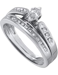 0.20CT DIAMOND MARQUISE CENTER BRIDALSET
