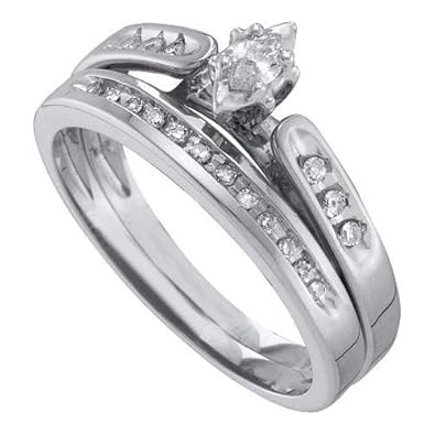 Cheap Girls Jewelry 0.20CT DIAMOND MARQUISE CENTER BRIDALSET For Sale
