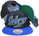 Buffalo Sabres Black/Blue Two Tone Plastic Snapback Adjustable Plastic Snap Back Hat / Cap