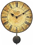 Infinity Instruments Antiqued Chester Wall Clock With Pendulum