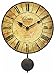 Infinity Instruments Antiqued Chester Wall Clock With Pendulum