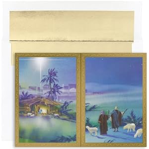 Wondrous Night Religious Christmas Cards -