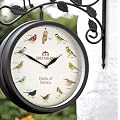 Gablemere Birds of Britain Clock/Thermometer 24cm with Birdsong