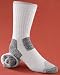 Work Socks - 6 - Prs. Extreme Cushioned Steel Toe Work Socks White