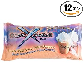 Frozen Xplosion Frappe & Smoothie Base, Lactose And Trans Fat Free, 48-Ounce Bags (Pack of 12)