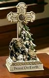 Joseph's Studio Lion & Lamb Cross Figures