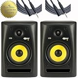 KRK Rokit RP6 Active Powered Studio Monitors w Mogami Cables