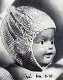 Infant`s Knitted Earflap Helmet Baby Hat Cap Bonnet Knitting Pattern EBook Download