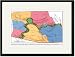 Black Framed/Matted Print 17x23, Approach and Division Map of Property Situated Near Hastings, N.Y.