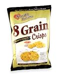 Sensible Portions 8 Grain Crisps, Slightly Seasoned, 16-Ounce Bags (Pack of 2)