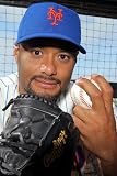 Port St. Lucie, FL - March 02: New York Mets Photo Day - Johan Santana Photographic Poster Print by Marc Serota, 12x18