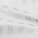 1500 Supreme Collection Dobby Striped Sateen 4 Piece Bed Sheet Set Deep Pocket - Premium Hotel Style Bed Sheets & Pillowcase Set - California King, Dobby Stripe White