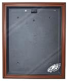 NFL Philadelphia Eagles Cabinet Style Jersey Display, Brown
