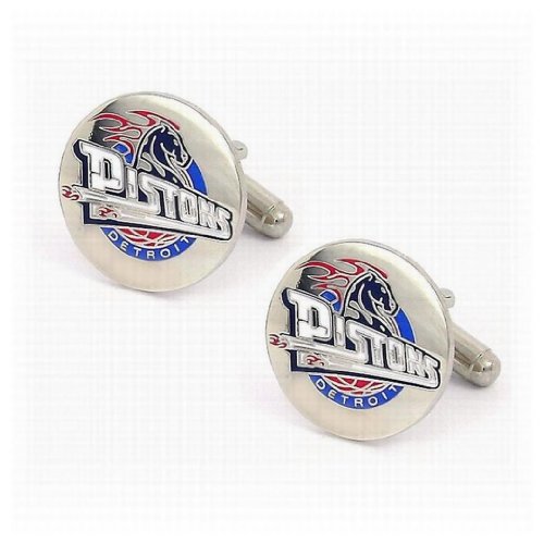 Detroit Pistons Cufflinks - One Size