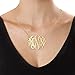 18k Gold Plated Personalized XXL Statement Monogram Necklace- 2 Inches - Custom Made with Any Initials!
