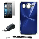 Premium Metallic Blue Design Cover / Snap On Crystal Protective Hard Case f ....