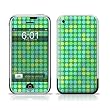 Dots Green Design Protective Skin Decal Sticker for Apple iPhone (2G)1st Generation