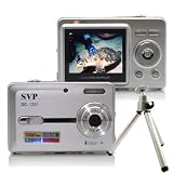 SVP Acqua DC-1251, 5.0MP CMOS Sensor, 12MP Max via Interpolation Digital Still Camera with waterproof case (Free-a Sturdy Tripod)