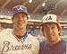 Autographed/Hand Signed Photo Gary Carter And Dale Murphy Atlanta Braves