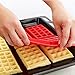WYD 4 Cavity Silicone Waffle Mold, Non-Stick, Easy To Clean, Oven / Microwave / Dishwasher / Freezer safe, Heat Resistant Up To 450°F (Set of 2)