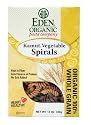 Eden Organic Pasta Spirals, Kamut Vegetable, 12-Ounce Packages (Pack of 6)