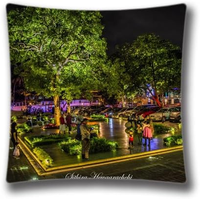 Splendid Spring Pillowcase 18X18 inch twin sides Arcade Independence Square Colombo Pattern Pillow Cover Cases,Art6611