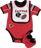 Atlanta Falcons Infant Creeper, Bib and Bootie Set