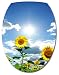 Sticker Autocollant Abattant WC Fleur Ciel 26x34cm réf 0121