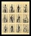 English lithographer to 1855 (The uniforms of the British Army) Gold Wood-Mounted Art Poster Print - 13