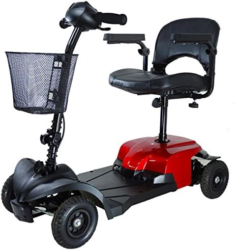 Drive Medical Bobcat 4-Wheel Compact Transportable Scooter - Red