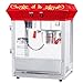 Great Northern Popcorn Red Foundation Antique Style Popcorn Popper Machine with 4 Oz Kettle