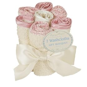 Bumkins Rose Org Cotton Washcloth