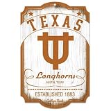 NCAA Texas Longhorns 11-by-17 Wood Sign