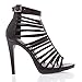 V-Luxury Womens 40-VENESA1 Open Toe High Heel Strappy Stiletto Pumps Sandals