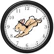 Cotton tail or Cottontail Jack Rabbit or Bunny Animal Wall Clock by WatchBuddy Timepieces (White Frame)