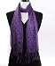 Peace Colorful Viscose Scarf , Purple