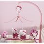 Bedtime Originals Hello Kitty and Puppy Musical Mobile - Pink