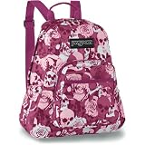 JanSport Womens Half Pint Backpack (Plum Violet Skull Camo)