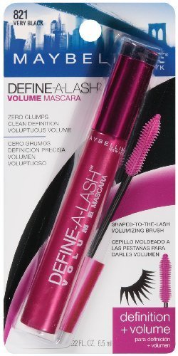 2 Maybelline New York Define-A-Lash Volume Mascara, Very Black 821