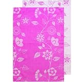 Carmela Jacquard Tea Towels Set of 2 - Carmine