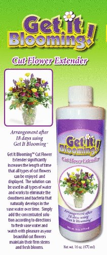 Cut Flower Water Treatment and Stem Rejuvinator 16 Oz. By Get It Blooming